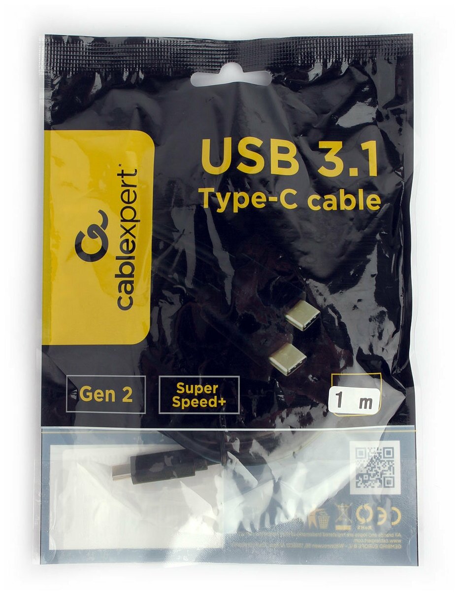 USB Type-C кабель Cablexpert CCP-USB3.1-CMCM2-1M