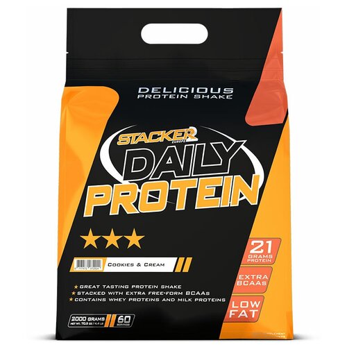 фото Протеин daily protein с bcaa и глютамином stacker2 печенье-крем, 2000 г stacker 2