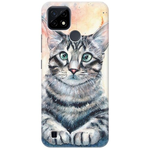 фото Re:pa чехол - накладка artcolor для realme c21 с принтом "ушастый котик"