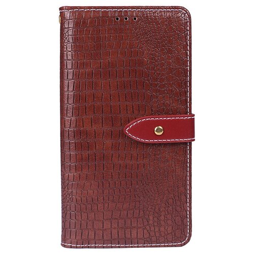 фото Чехол-книжка mypads для huawei honor 10x lite/huawei p smart 2021 (ppa-lx1) с фактурной прошивкой рельефа кожи крокодила с застежкой и визитницей красный