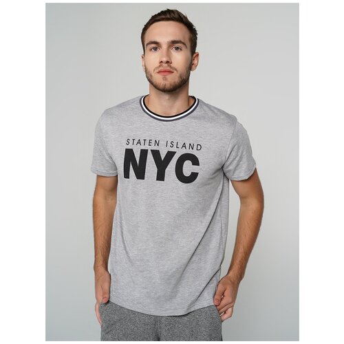 фото Футболка твое 71896 размер l, светло-серый меланж, men