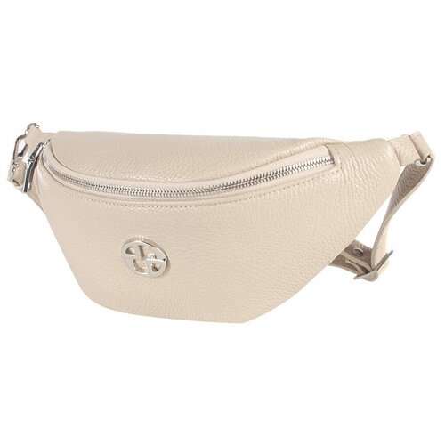 фото Сумка/сумка женская/натуральная кожа/mayger/а-дс-289/светло-бежевый/модель поясная/с поясным ремешком