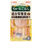 Нежный суп-пюре Japan Premium Pet INABA для собак на основе курицы в сливочном сыре, 14 г х 4 шт - изображение