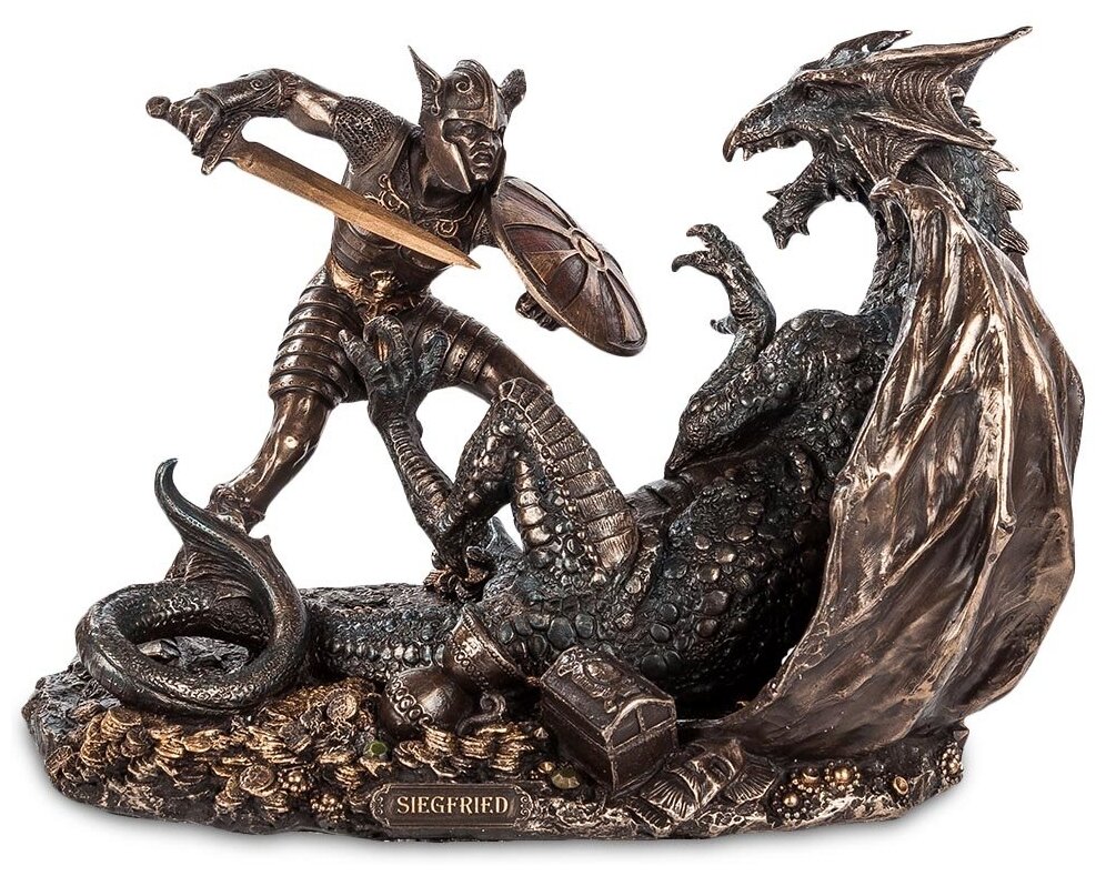 Скульптура "Зигфрид, побеждающий Дракона" 28х20х19см. арт. WS-657 Veronese