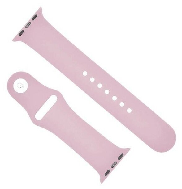 Ремешок Krutoff Silicone для Apple Watch 38/40mm (light pink) 17