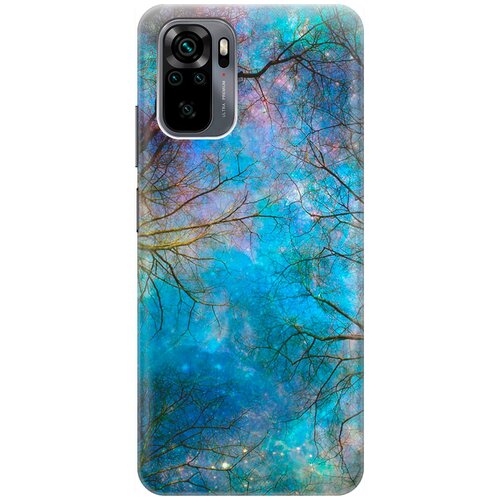 фото Re:pa накладка transparent для xiaomi redmi note 10 с принтом "ночное небо в ветвях"