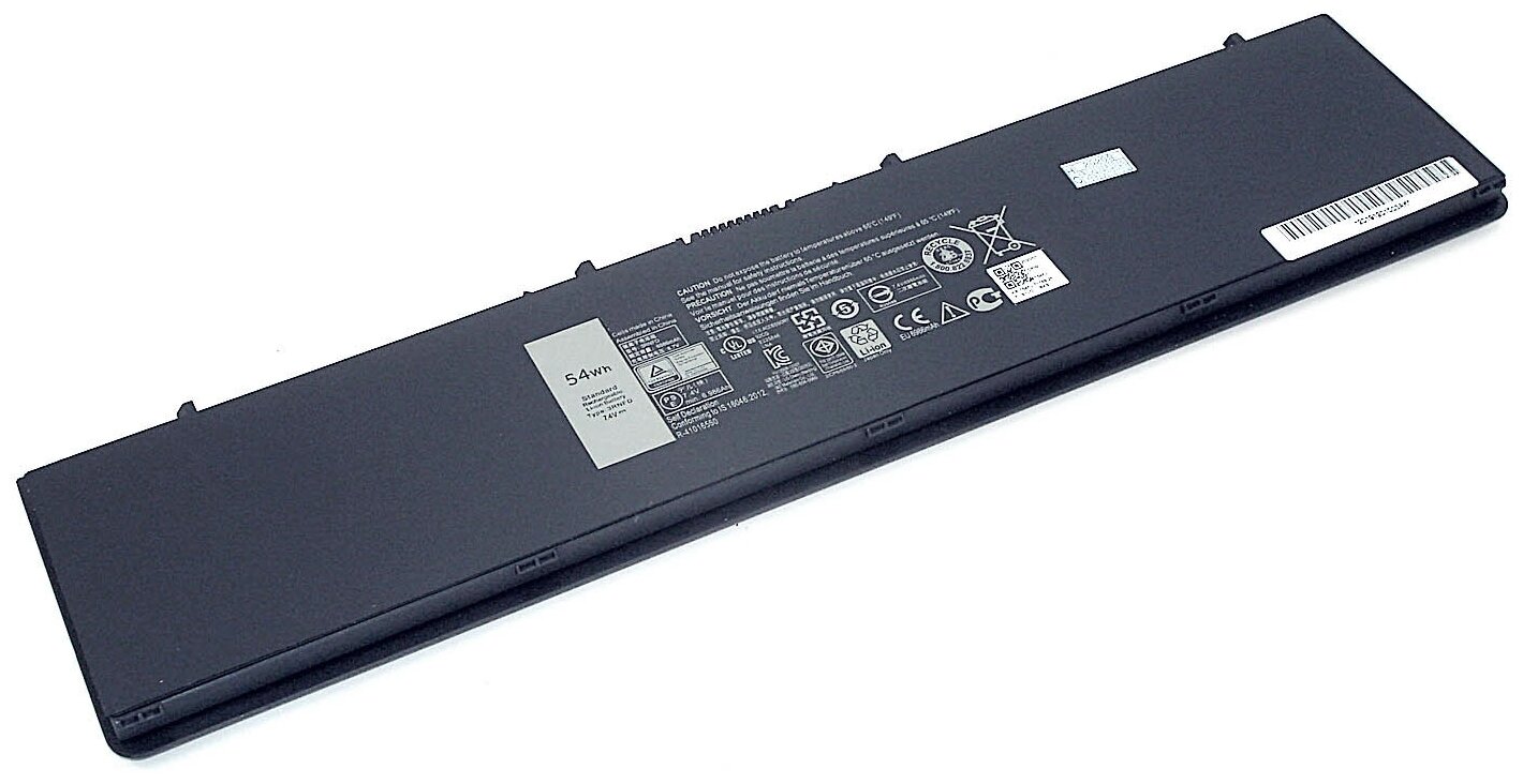 Аккумуляторная батарея для ноутбука Dell Latitude E7250 (3RNFD) 7.4V 54Wh