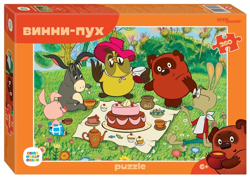 Мозаика "puzzle" 260 "Винни Пух (new)" (74070) Степ Пазл - фото №1