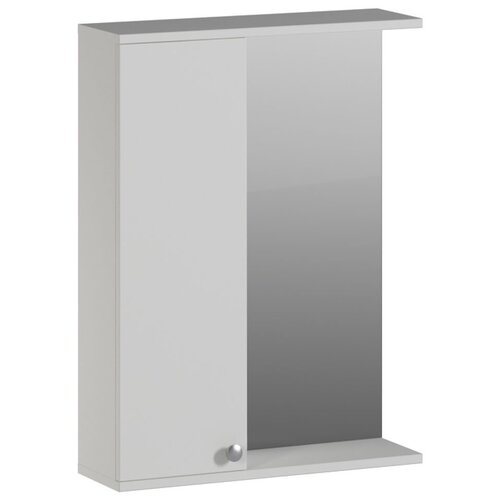 GENESIS Шкаф - зеркало, Белый, 600*180*832 мм, с полками, в ванную