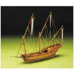 Сборная модель корабля Mantua шебека French Xebec, Масштаб 1:49, MA795 - изображение