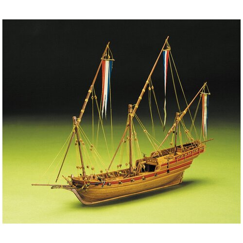 Сборная модель корабля от Mantua (Италия), шебека French Xebec, 520 мм, М.1:49 модель корабля от mantua италия santa maria каркасная модель для детей м 1 100