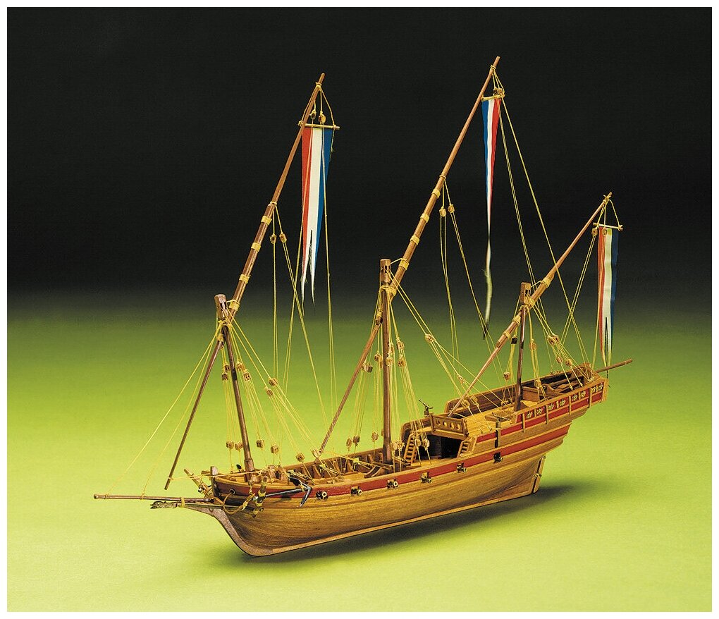 Сборная модель корабля от Mantua (Италия), шебека French Xebec, 520 мм, М.1:49