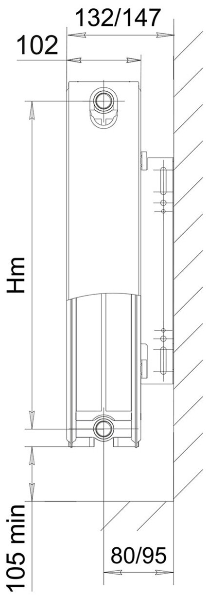 Радиатор ЛЕМАКС Compact , 1 секций, сталь - фото №4