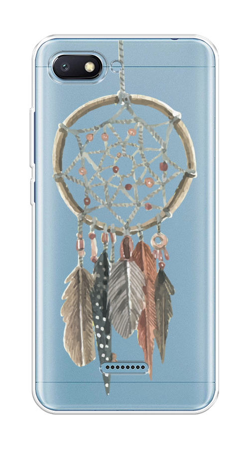 Силиконовый чехол "Ловец снов с перьями" на Xiaomi Redmi 6A / Сяоми Редми 6А