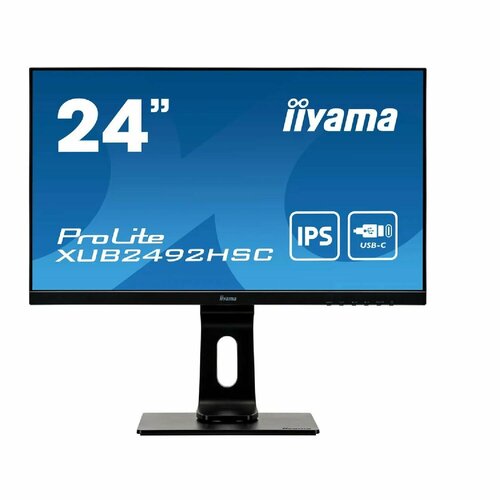 Монитор Iiyama 238 ProLite черный IPS LED 169 HDMI MM матовая HAS Piv 250cd 178гр178гр 1920x1080 75Hz DP FHD USB 54кг 2308100₽
