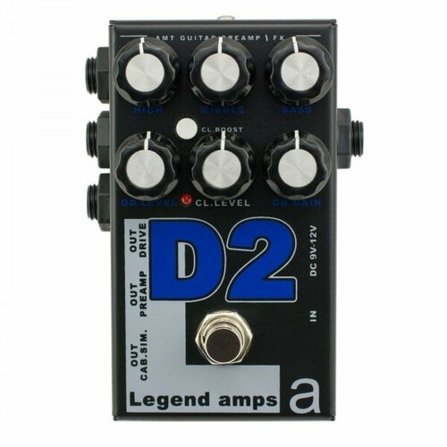 Двухканальный предусилитель AMT Electronics Legend Amps D2 (Diezel) amt electronics предусилитель vt lead 1 шт