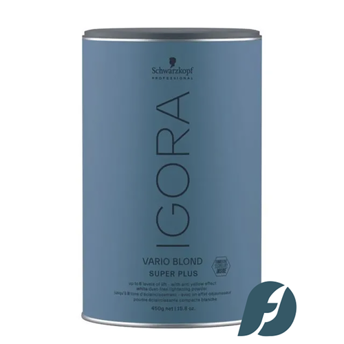 Schwarzkopf Professional Igora Vario Blond Super Plus (8 levels) Осветляющий порошок, 450г schwarzkopf igora vario blond plus осветляющий порошок 450 гр