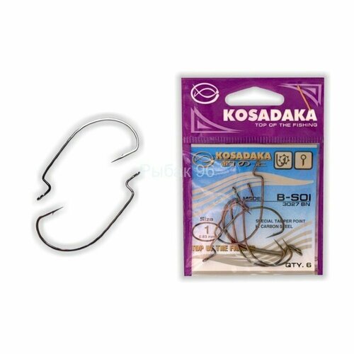 фото Крючок kosadaka b-soi worm bn №6 3027bn 10шт