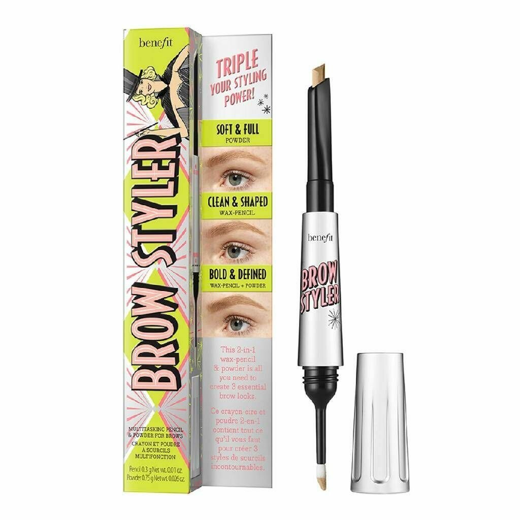 Benefit Brow Styler Multitasking Pencil Многофункциональный Карандаш-пудра для бровей, 1.1 г, тон 1