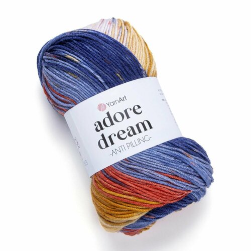 Пряжа Adore Dream, YarnArt, принт - 1065, 100% акрил антипиллинг, 5 мотков, 100 г, 280 м.