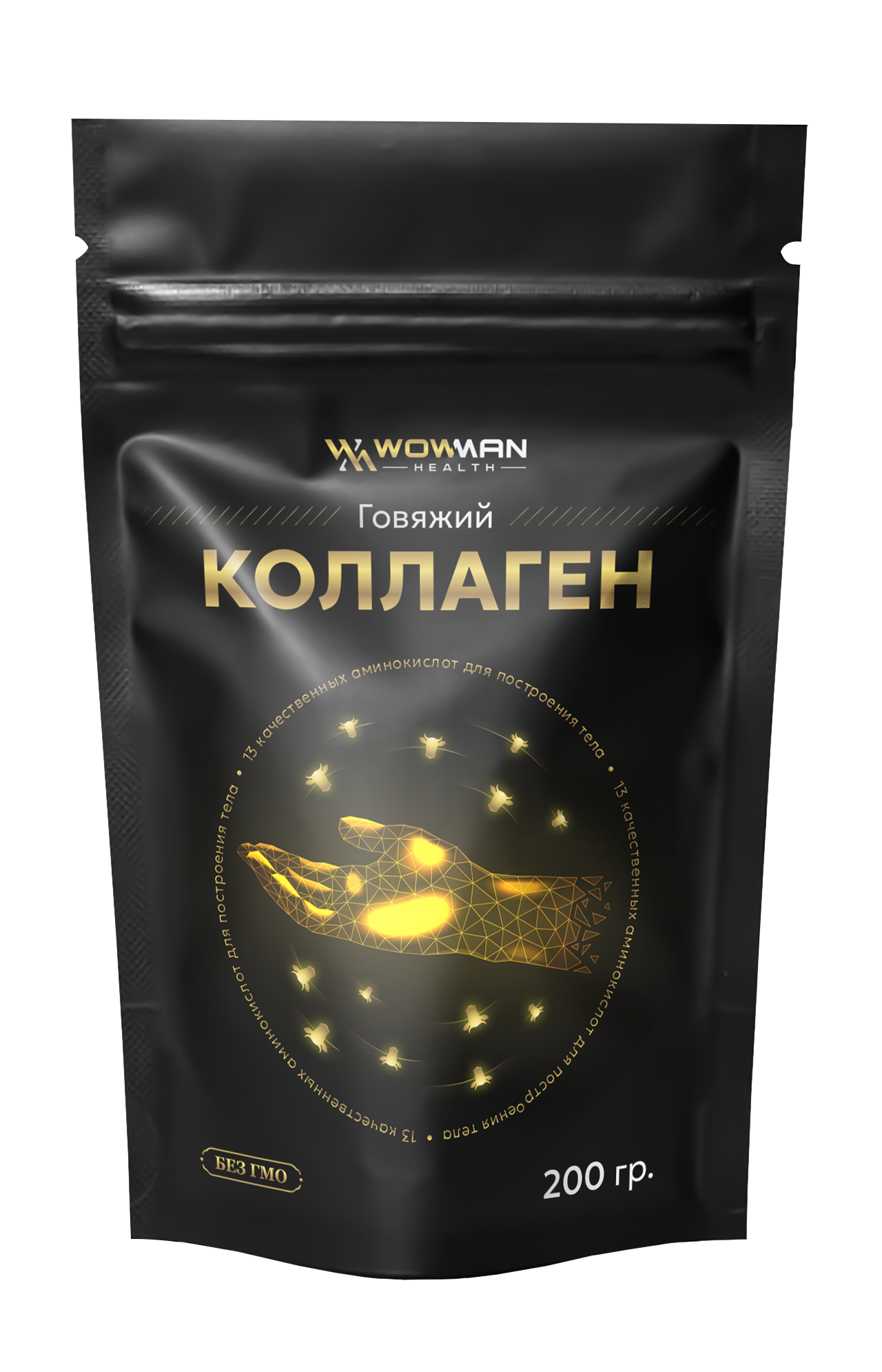 Коллаген говяжий WowMan WMGF1008, 200 гр.