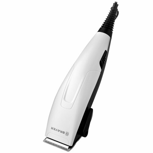 Машинка для стрижки волос BRAYER BR3430 15 Вт 4 насадки сеть белая 149100₽