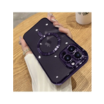 Магнитный чехол для iPhone 15 Pro с поддержкой MagSafe, фиолетовый - изображение