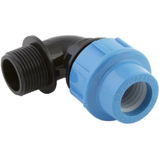 фото Угол ДЖИЛЕКС ПНД 25 х 1" П (наружняя резьба)