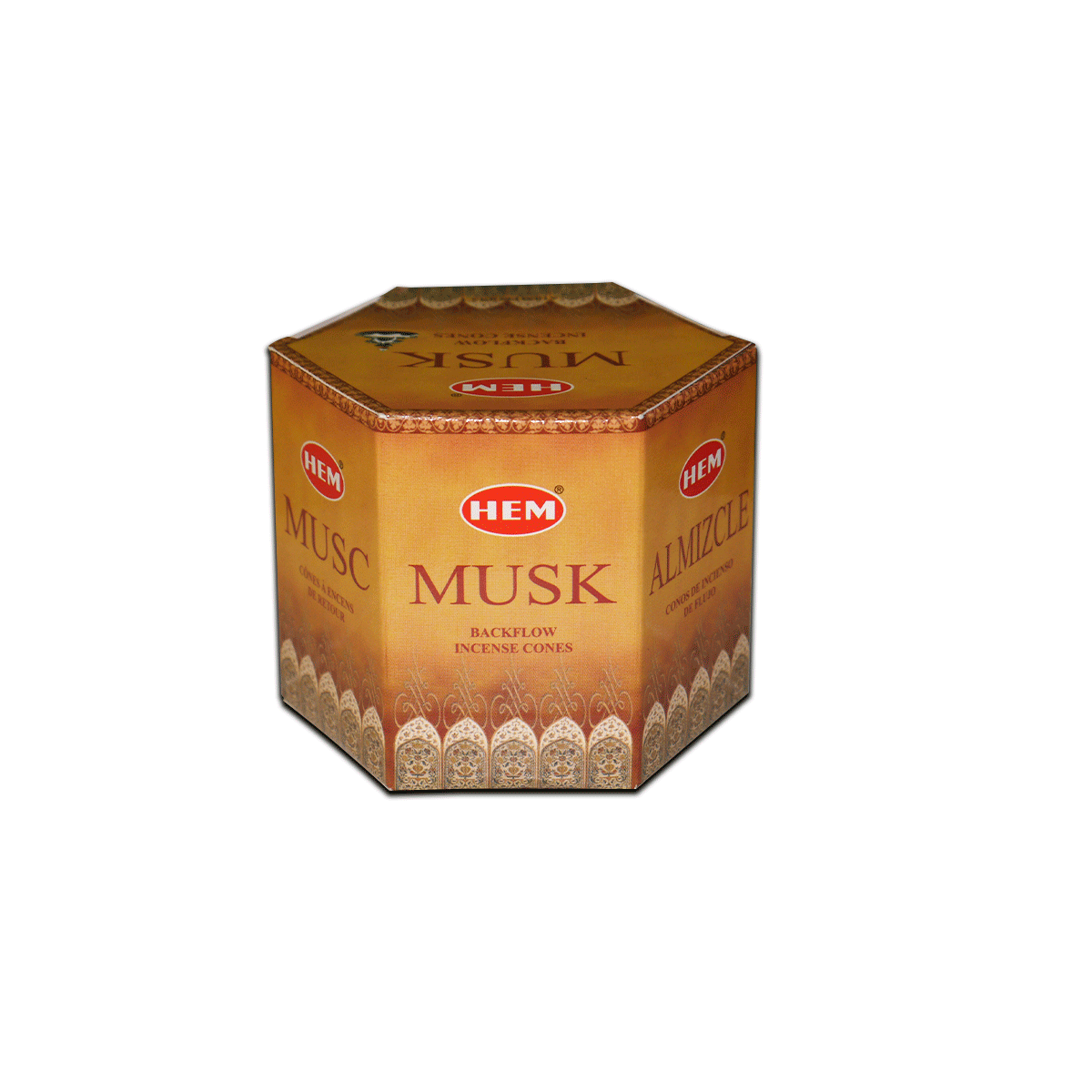 Благовония HEM Back Flow MUSK (Мускус), 40 конусов