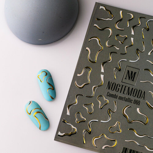 Наклейки Combi Metallic NogteModa №069