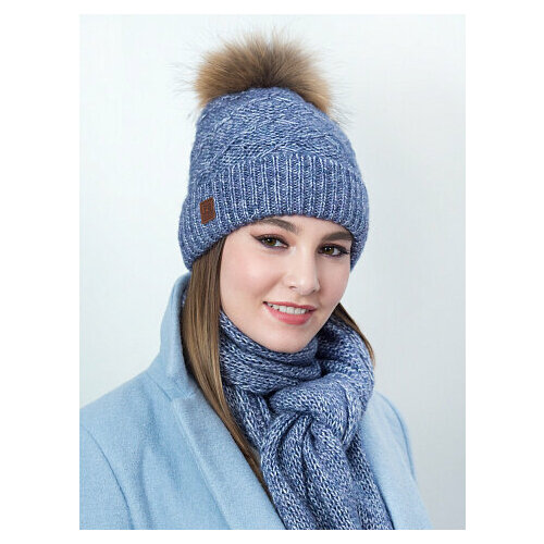 фото Шарф fomas, one size, синий