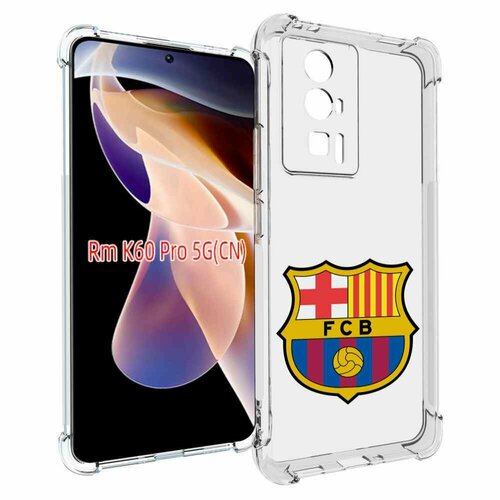 Чехол MyPads ФК FCB Барселона для Xiaomi Redmi K60 Pro задняя-панель-накладка-бампер