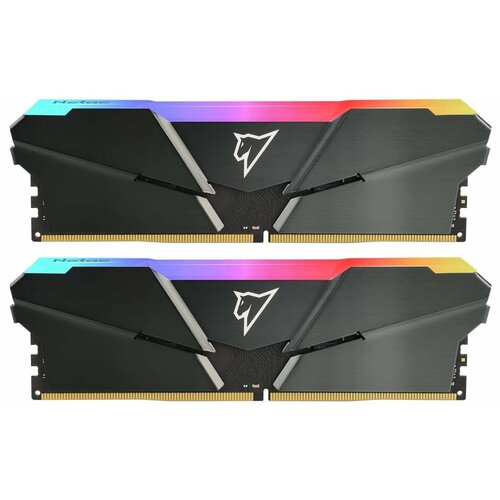 Память оперативная DDR4 16Gb (2x8Gb) Netac Shadow RGB 3600MHz XMP RGB радиатор