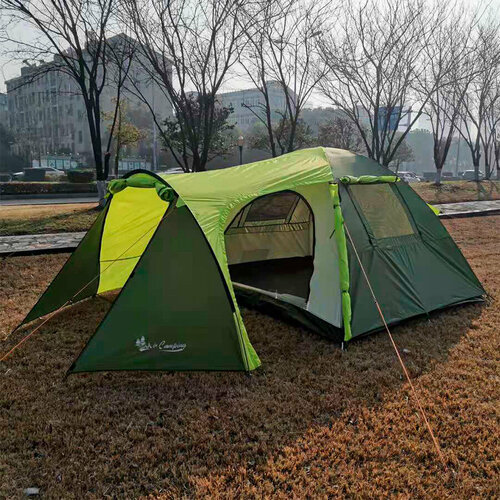 Палатка Nature camping 1036 кемпинговая, для походов, отдыха, туризма, треккинга и походов на легке. Лотос - символ палатки.