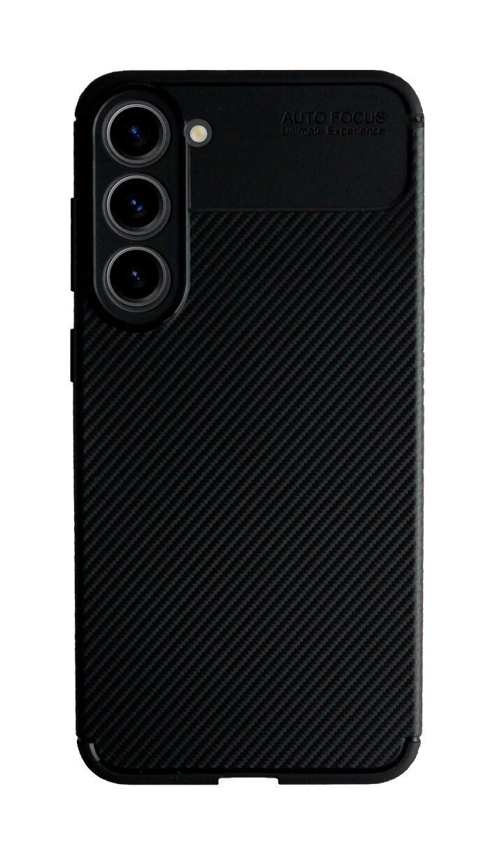 Чехол-накладка Devia Carbon Fiber Texture Shockproof Case для смартфона Samsung Galaxy S23+, черный