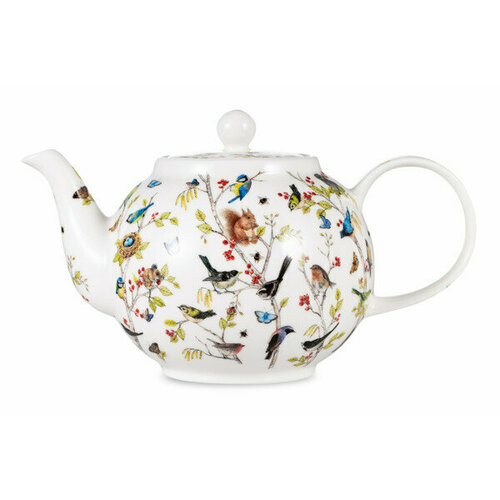 Чайник Dunoon Тайный лес 1,2 л, фарфор костяной