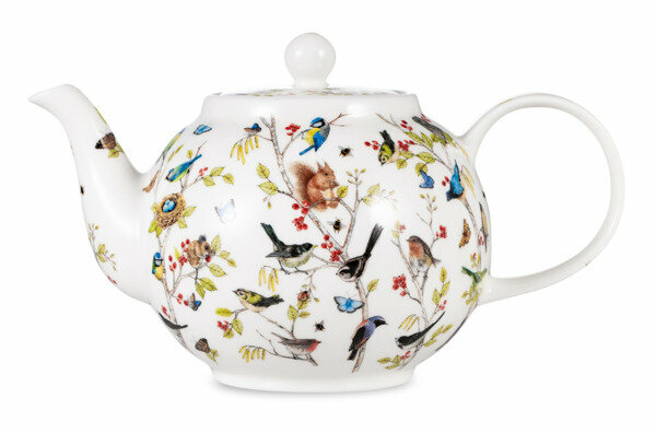 фото Чайник Dunoon Тайный лес 1,2 л, фарфор костяной