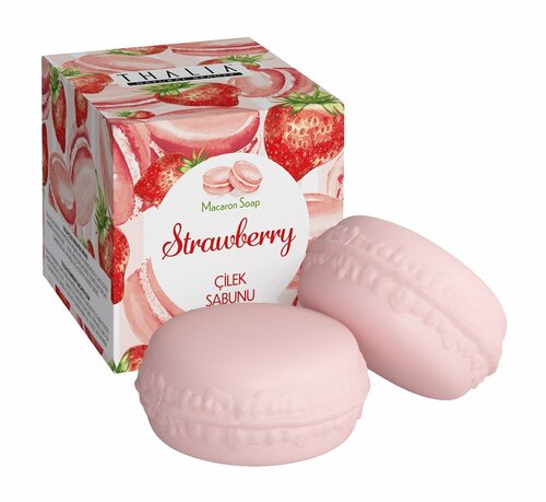 Мыло с ароматом клубники Thalia Natural Beauty Strawberry Macaron Soap