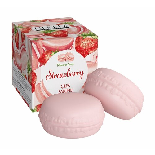 Мыло с ароматом клубники Thalia Natural Beauty Strawberry Macaron Soap