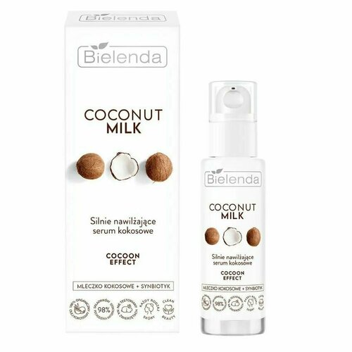 Bielenda Сыворотка с экстрактом кокоса COCONUT MILK Увлажняющая, 30 мл