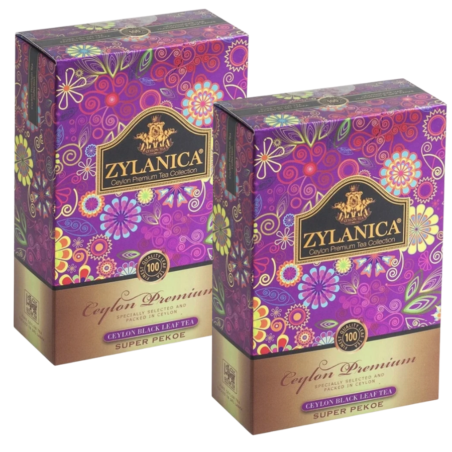Чай черный Zylanica Super Pekoe 100 грамм 2 штуки