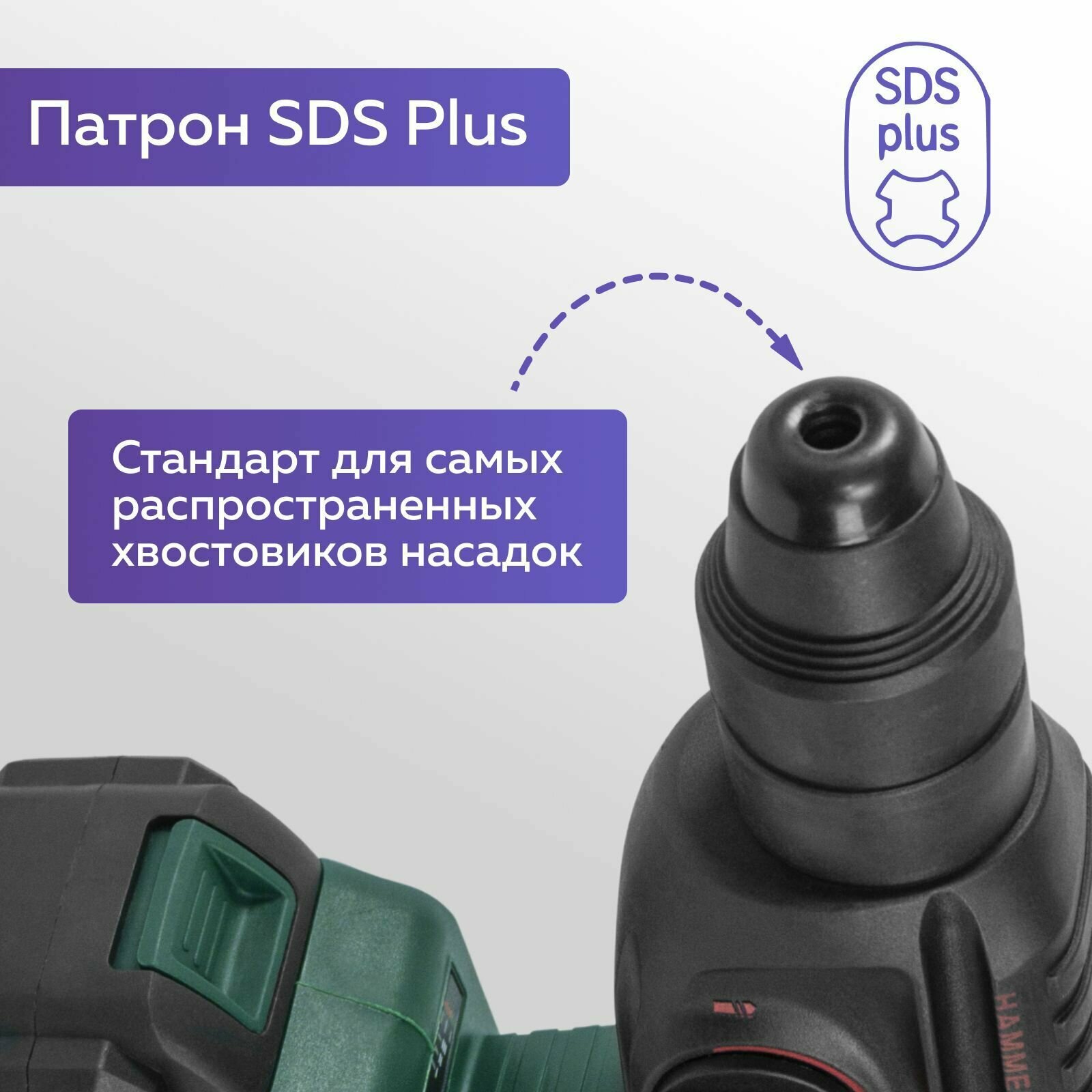 Перфоратор аккумуляторный ударная дрель SDS plus, бесщеточные перфараторы с 2 АКБ 4000 mAh. Товар уцененный - фотография № 2