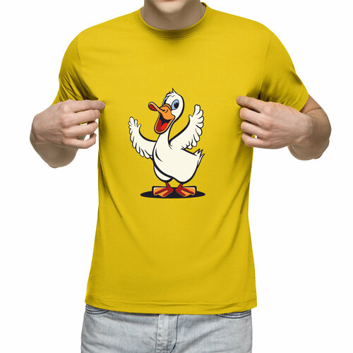 Футболка Us Basic, размер L, желтый мужская футболка криминальная утка s желтый