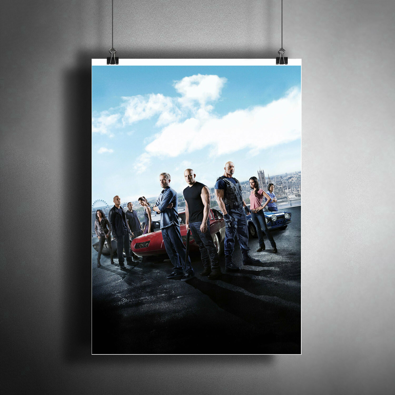 Постер для интерьера: Форсаж (Fast&Furious)/A3 (297x420 мм)