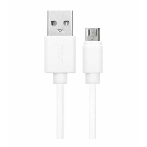 Дата-кабель PERO DC03 micro-USB, 2А, 1м, белый сзу pero tc05 pd 18w usb a fast charge белый