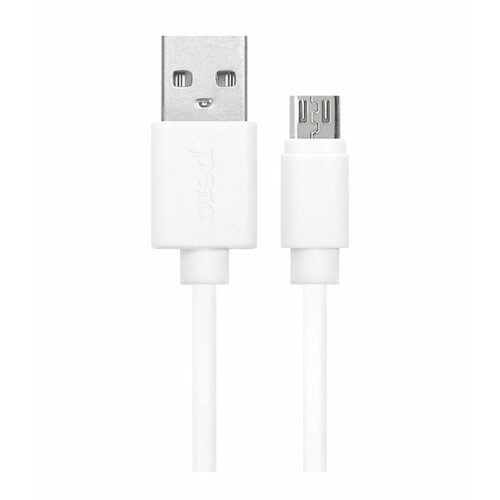 Дата-кабель PERO DC03 micro-USB, 2А, 1м, белый кабель pero dc 02 micro usb 3а 1м fast charge черный