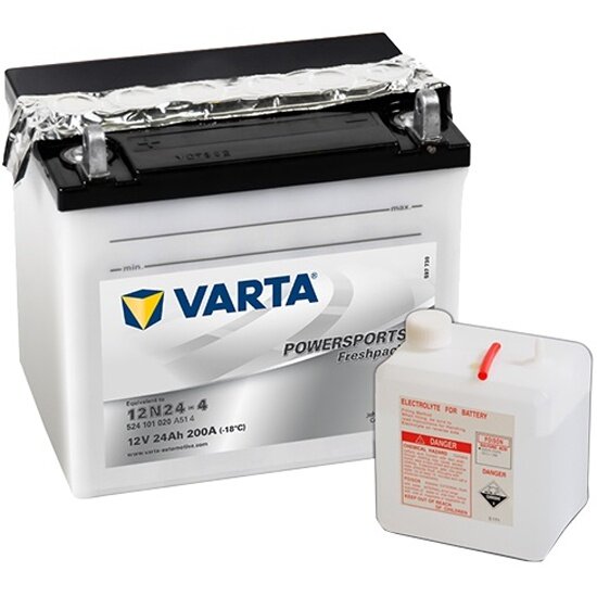 Аккумулятор Varta Powersports FP 524 101 020 A514 12V 200А прямая полярность 24 Ач