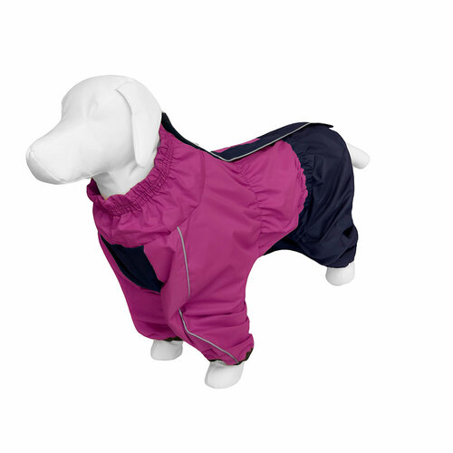 Одежда дождевик для собаки породы Немецкая овчарка, фуксия
