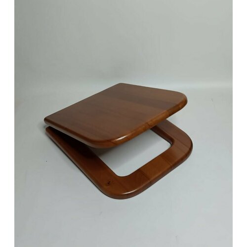 Сиденье для унитаза Della Quattro с микролифтом (дерево, светлый орех)