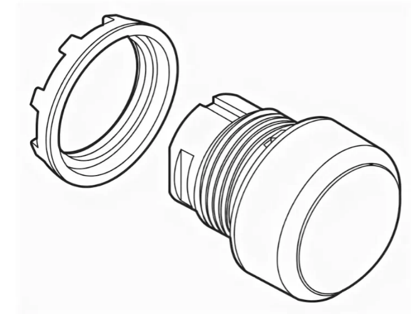 1SFA611400R1005, Линза индикатора, Белый, Круглая, 22 мм, Pilot Light Head, ABB Modular Series Pilot